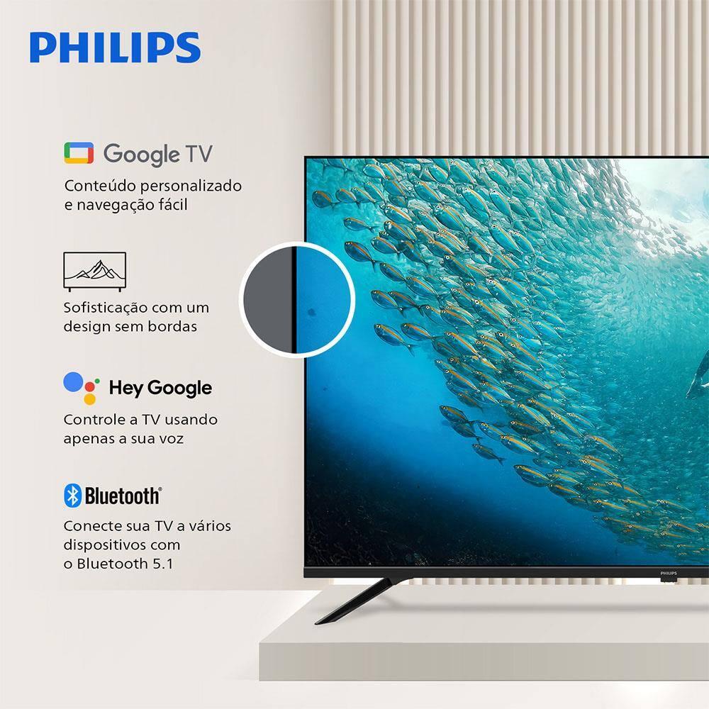 Smart TV LED 65" Ultra HD 4K Philips 65PUG7019/78 com Google TV, Comando de Voz, Wi-Fi, Entradas HDMI e USB - 8