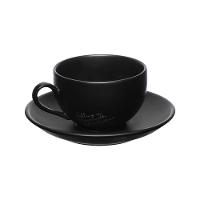 Jogo de Xícaras para Chá Hauskraft Manhattan em Porcelana 160 ml Preta – 6 Peças - 2