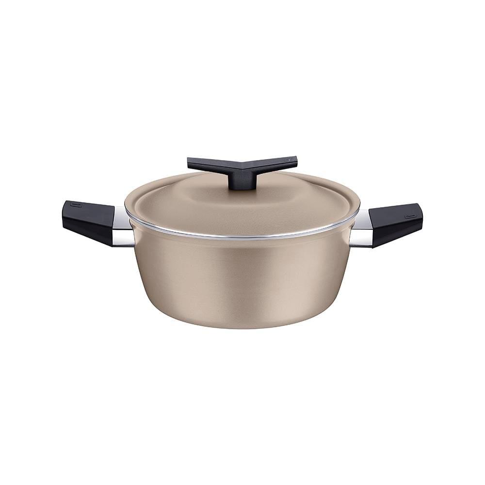 Jogo de Panelas 5 Peças Tramontina Spezia Induction em Alumínio com Revestimento Antiaderente Starflon Excellent - Areia - 4