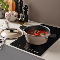 Jogo de Panelas 5 Peças Tramontina Spezia Induction em Alumínio com Revestimento Antiaderente Starflon Excellent - Areia - 9