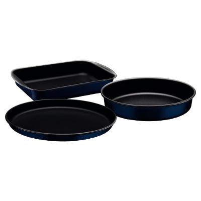 Conjunto de Assadeiras Tramontina Ravena em Alumínio com Revestimento Antiaderente Starflon Max - 3 Peças