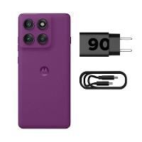 Smartphone Motorola Edge 60 Pro 6.7” 256GB 5G 120Hz pOLED Câmera 50MP Sony LYTIA 700C Violeta
