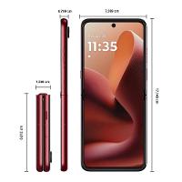 Smartphone Motorola Razr 60 Ultra 5G Vermelho 1TB, 16GB RAM + 16GB Ram Boost, Tela Dobrável 7.0" pOLED e Externa 4", Câmera Traseira 50MP e IP48 - 9