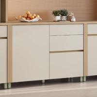 Balcão Nesher Condessa em MDF com 1 Porta e 3 Gavetas - 120cm de largura - 5