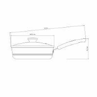 Frigideira Funda Tramontina Sicília em Alumínio com Tampa, Revestimento Interno e Externo em Antiaderente Starflon Excellent Vermelha - 24 cm - 4