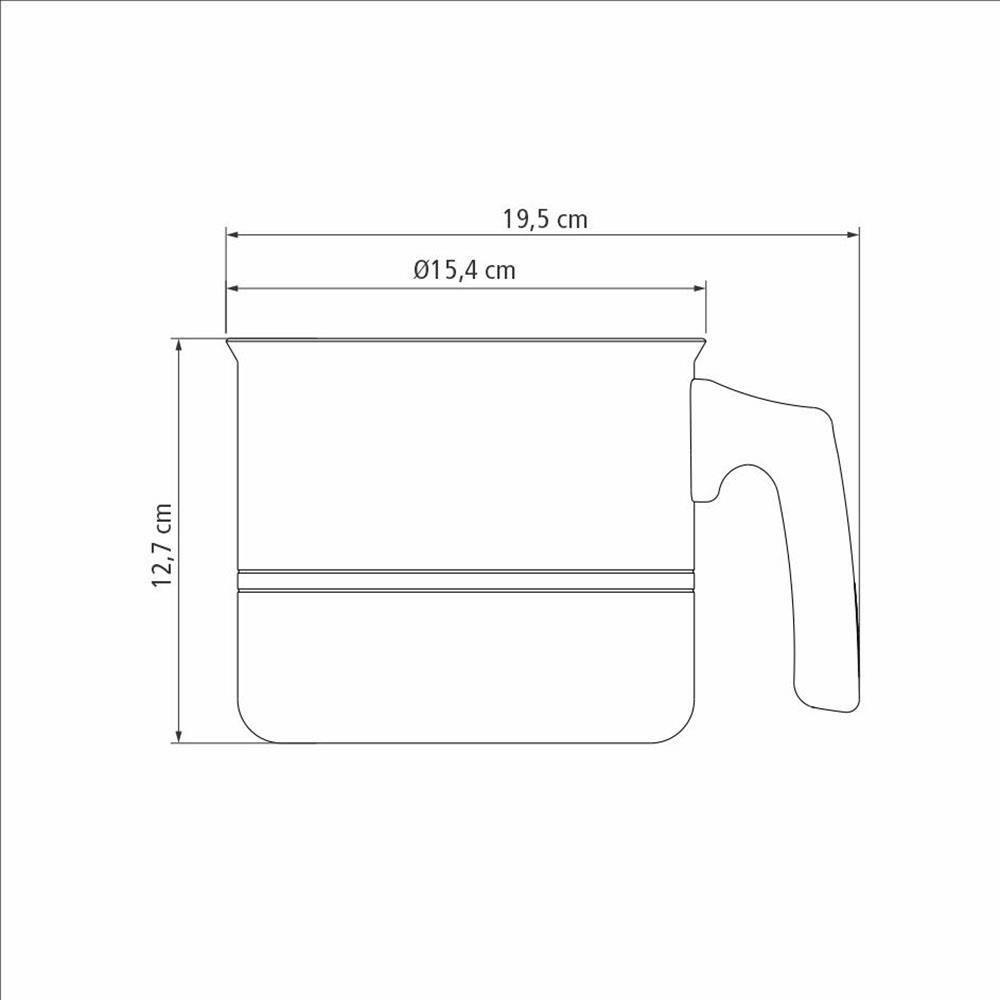 Fervedor Tramontina Sicília em Alumínio com Revestimento Interno e Externo em Antiaderente Starflon Excellent Vermelho - 1,9 L - 4