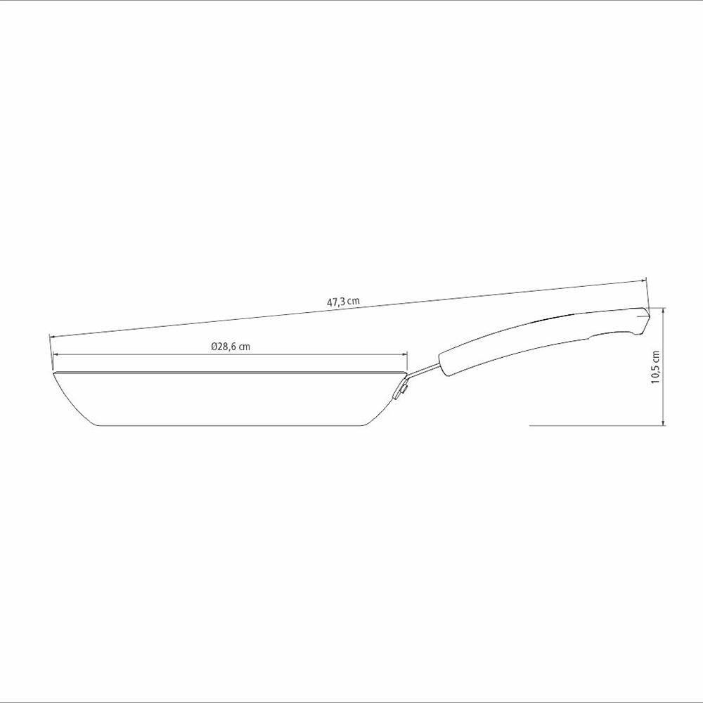 Frigideira Tramontina Sicília em Alumínio com Revestimento Interno e Externo Antiaderente Starflon Excellent 28cm - Vermelha - 6
