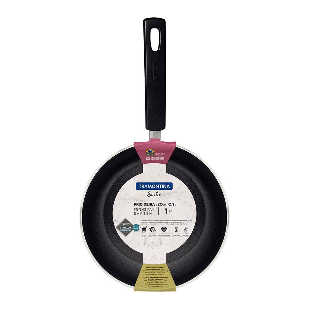 Frigideira Tramontina Sicília em Alumínio com Revestimento Interno e Externo Antiaderente Starflon Excellent 20cm - Vermelha - 3