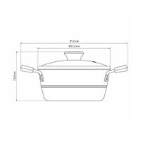 Caçarola Tramontina Sicília em Alumínio com Revestimento Interno e Externo Antiaderente Starflon Excellent 20cm - Vermelha - 4