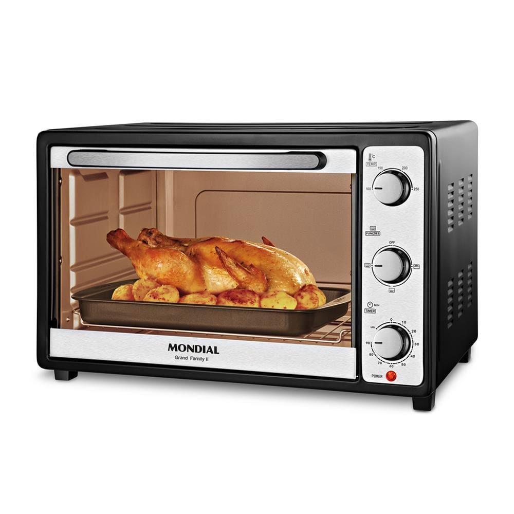 Forno Elétrico Mondial Line Grand Family II FRN-52 com 52 Litros – Preto - 1
