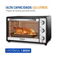 Forno Elétrico Mondial Line Grand Family II FRN-52 com 52 Litros – Preto - 3