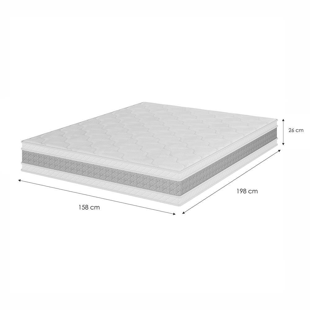 Colchão Queen Size Molas Ensacadas Umaflex Loreto A26 - 4