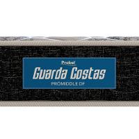 Colchão de Solteiro Probel Guarda Costas Promiddle Espuma D28 22x88x188cm - Branco/Preto