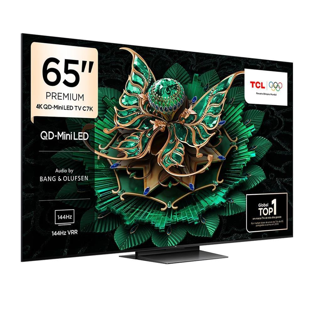 Smart TV TCL 65”4K QD-Mini Led 65C7K 144Hz com Sistema Operacional Google TV - 2
