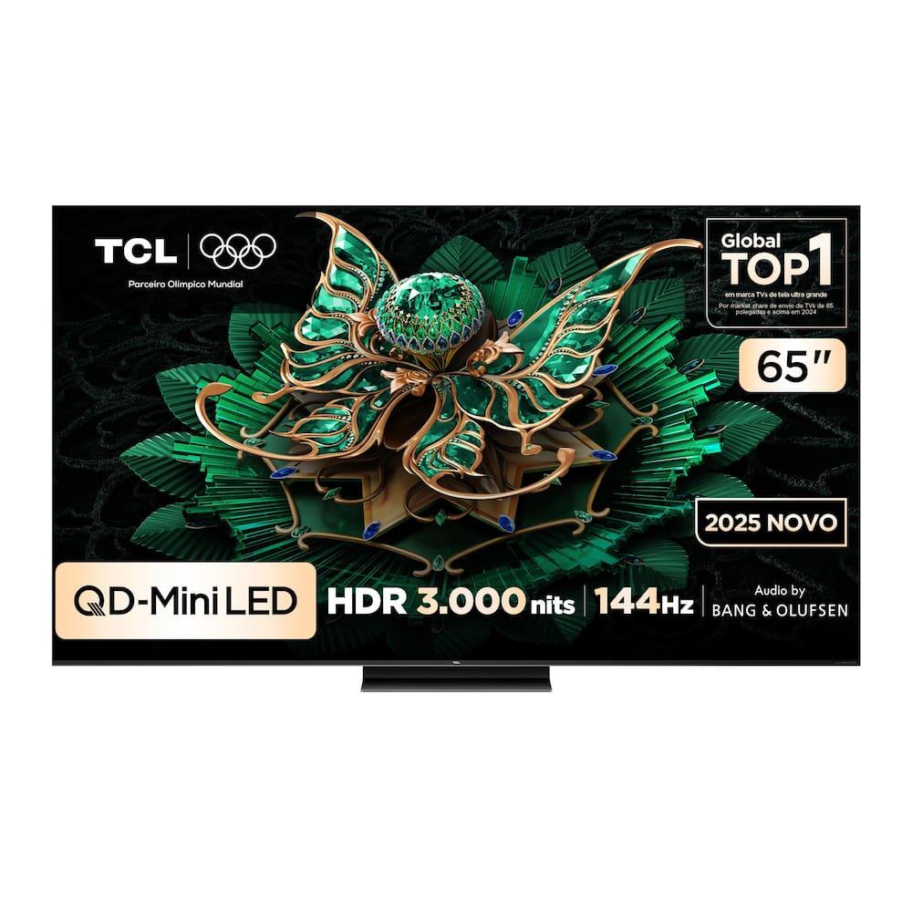 Smart TV TCL 65”4K QD-Mini Led 65C7K 144Hz com Sistema Operacional Google TV - 10