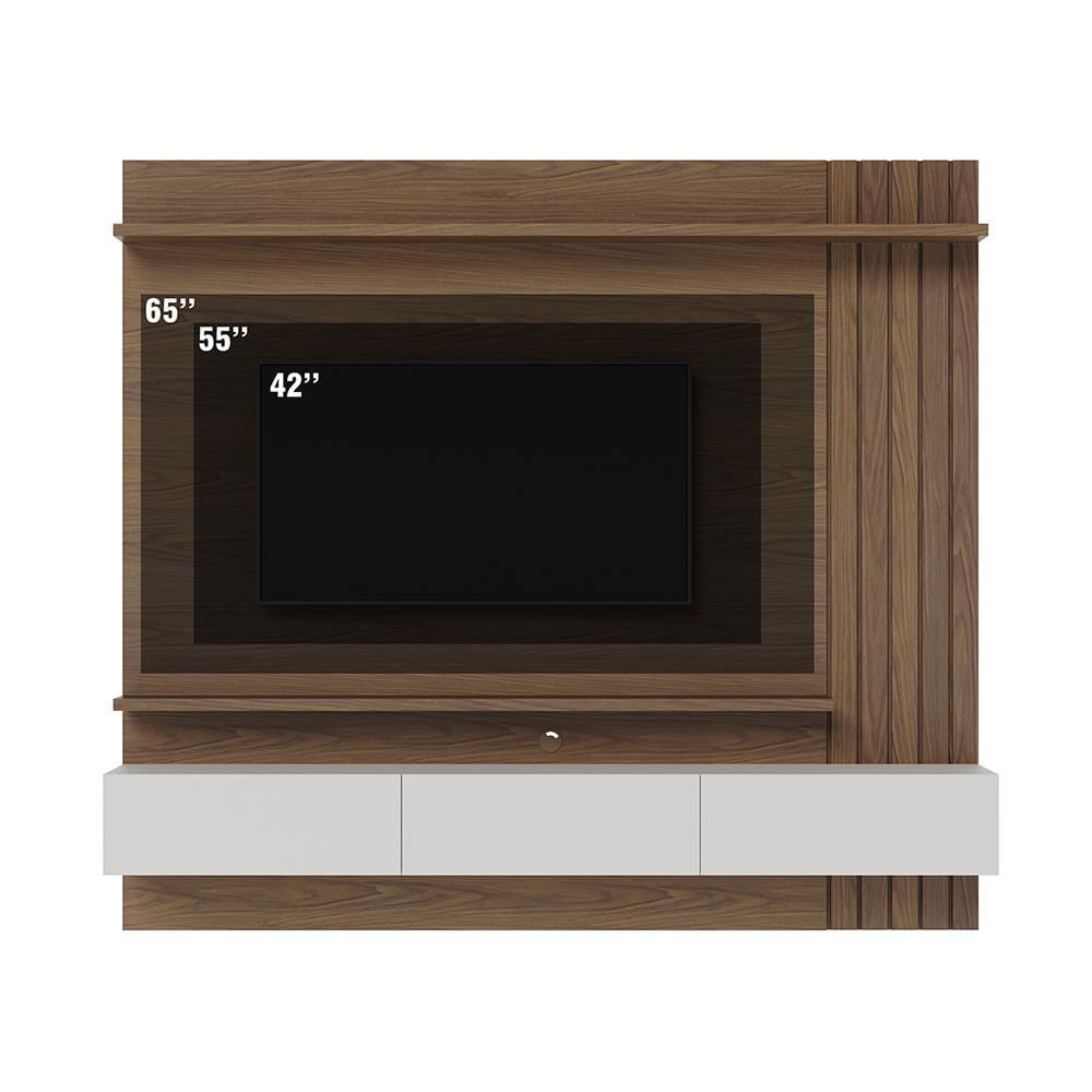 Painel de TV Colibri Juriti 180 Ripado Amêndoa Off White - 6