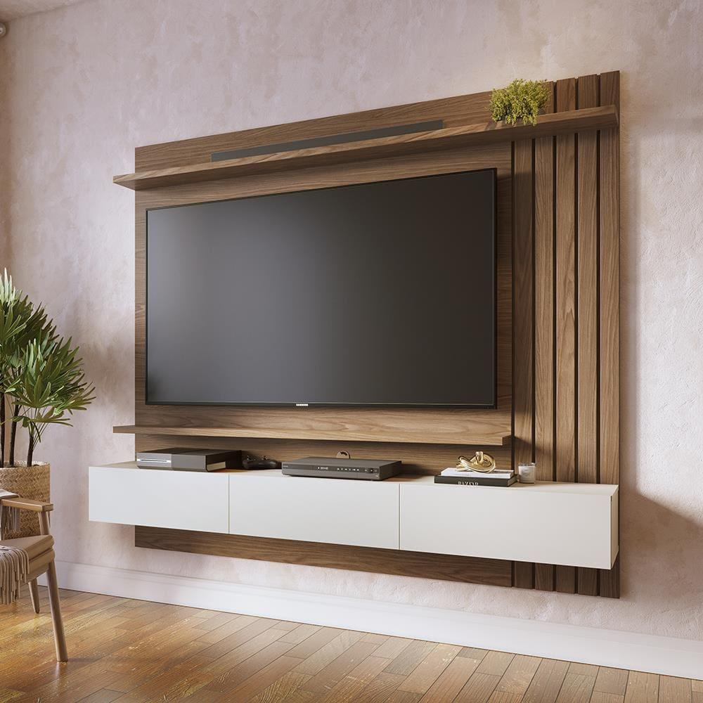 Painel de TV Colibri Juriti 180 Ripado Amêndoa Off White - 7