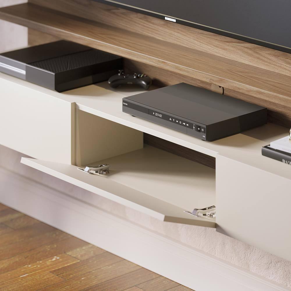 Painel de TV Colibri Juriti 180 Ripado Amêndoa Off White - 8