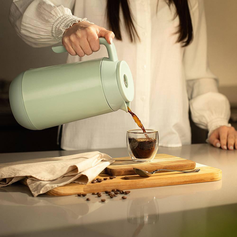 Bule Térmico Tramontina Exata em Aço Inox Verde – 1 litro - 7