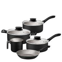 Jogo de Panelas 5 Peças Tramontina Linz em Alumínio com Revestimento Antiaderente Starflon Max – Preto - 2