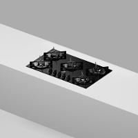 Cooktop 5 Bocas Electrolux KE5GR Efficient Mesa de Vidro Grade de Aço Fosco Bivolt