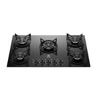 Cooktop 5 Bocas Electrolux KE5GT Chama Tripla Mesa de Vidro Grade de Aço Fosco Bivolt - 1