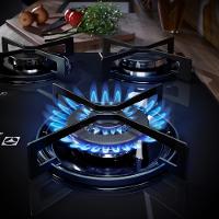 Cooktop 5 Bocas Electrolux KE5GT Chama Tripla Mesa de Vidro Grade de Aço Fosco Bivolt