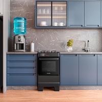 Fogão Esmaltec IDEAL Top Glass T4VAP Preto 4 Bocas com Mesa de Vidro e Acendimento Automático Forno 50L – Bivolt - 7