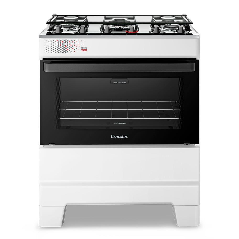 Fogão Esmaltec IDEAL Top T5IAB Branco 5 Bocas com Mesa de Inox e Acendimento Automático Forno 50L – Bivolt - 2