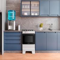 Fogão Esmaltec IDEAL Top T4IAB Branco 4 Bocas com Mesa de Inox e Acendimento Automático Forno 50L – Bivolt - 8