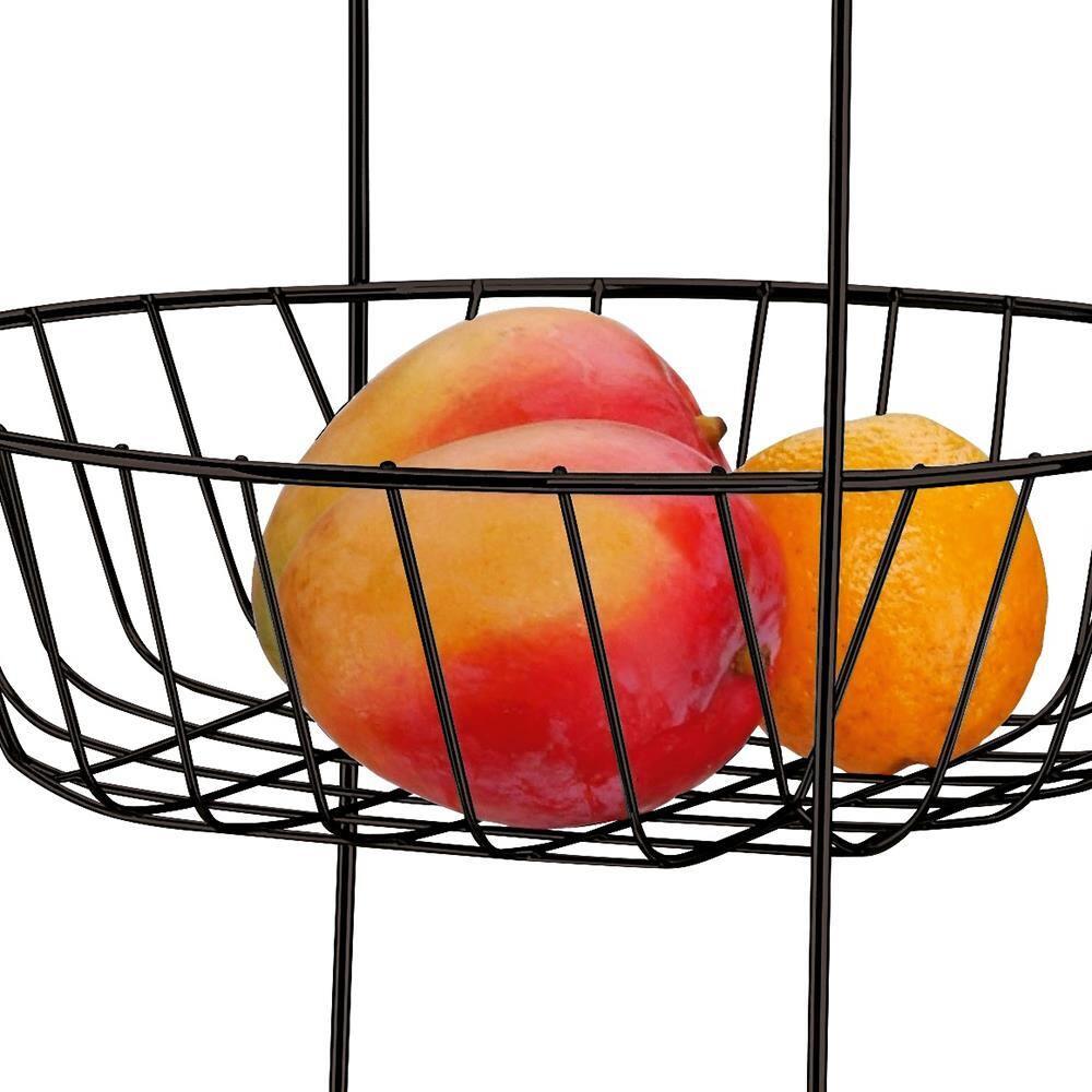 Fruteira Utimil com 3 Cestos – Preta - 2