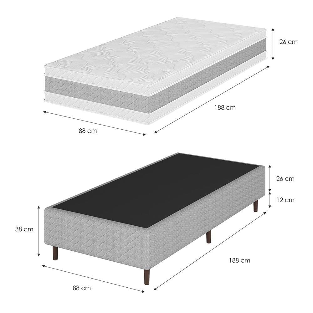 Cama Box Solteiro Umaflex Loreto - 8