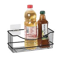 Prateleira Multiuso Utimil Maior Parede em Aço Cromado Preto - 25cm - 2