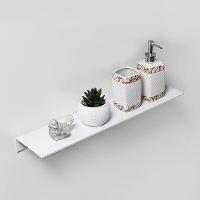 Prateleira Utimil em Alumínio Branca - 50cm - 3