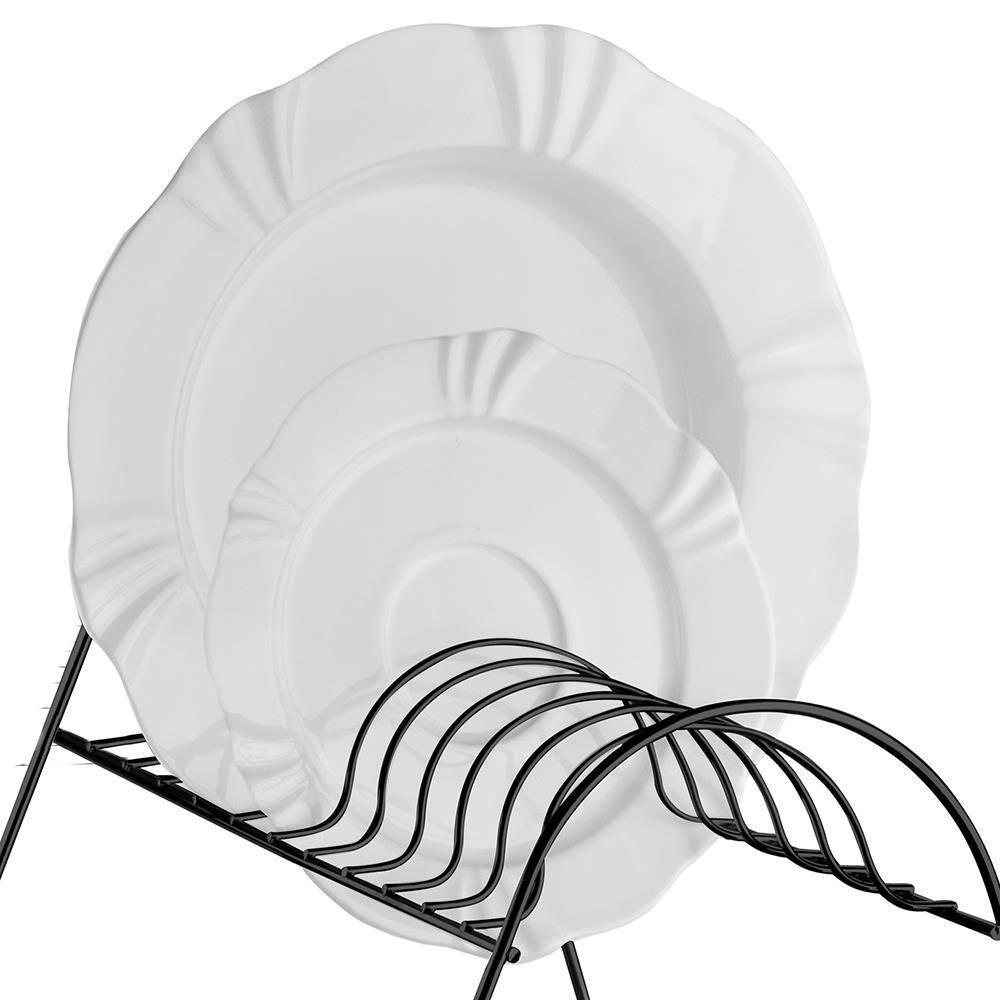 Escorredor de Louças 2 Andares Utimil em Aço Cromado - Preto - 3