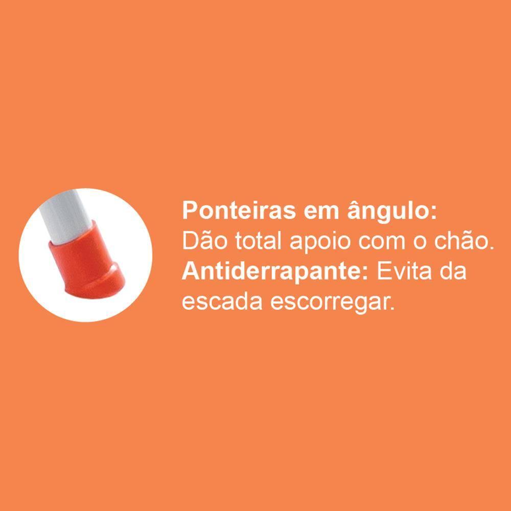 Escada Doméstica Utimil Maxiutil 2 Degraus - Branca - 3