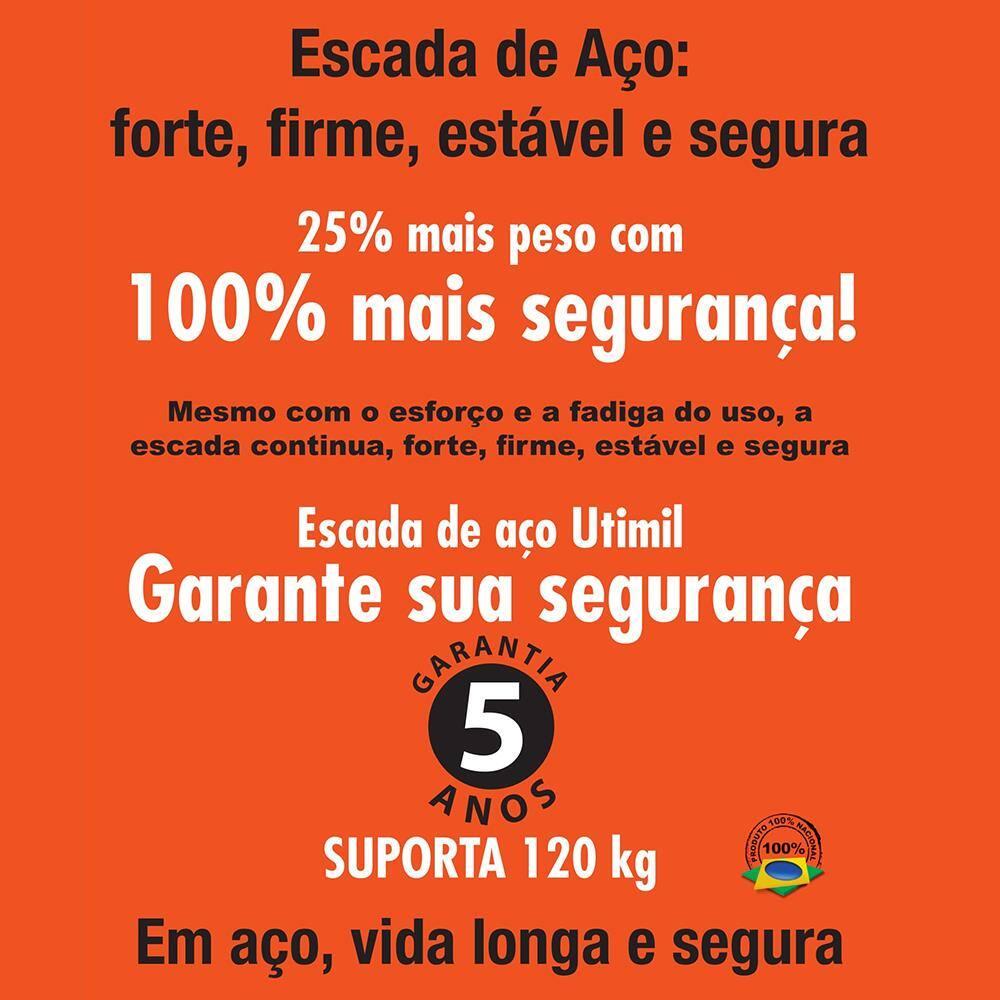 Escada Doméstica Utimil Maxiutil 2 Degraus - Branca - 4