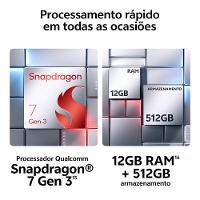 Smartphone JOVI V50 5G Vermelho Âncora 512GB, 12GB RAM, Snapdragon 7 Gen3, Tela 6.77” Amoled 120Hz, Câmera Dupla 50MP, Android 15 e IP69 - 8