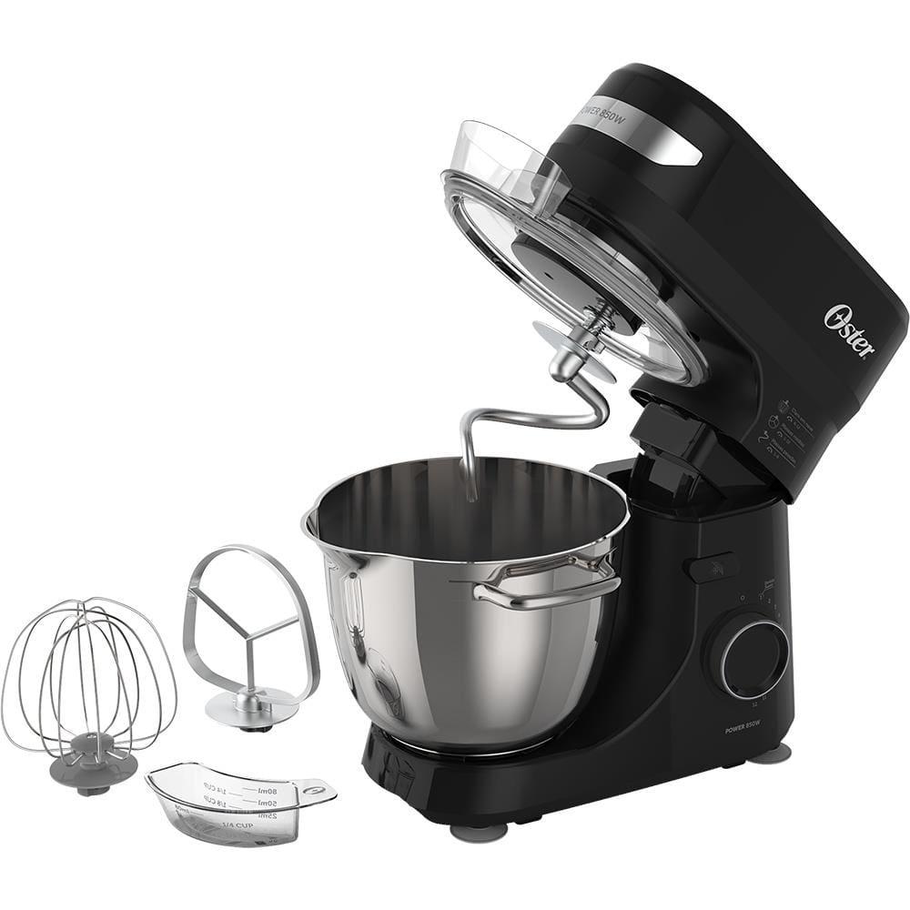 Batedeira Planetária Bowl Inox III Oster OBAT641 850W 12 Velocidades Tampa Antirrespingos - 4