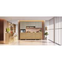 Balcão Nesher Simone Mendes com 2 Portas, 1 Gaveta e 1 Prateleira - 80cm de largura - Carvalho/Greige - 7