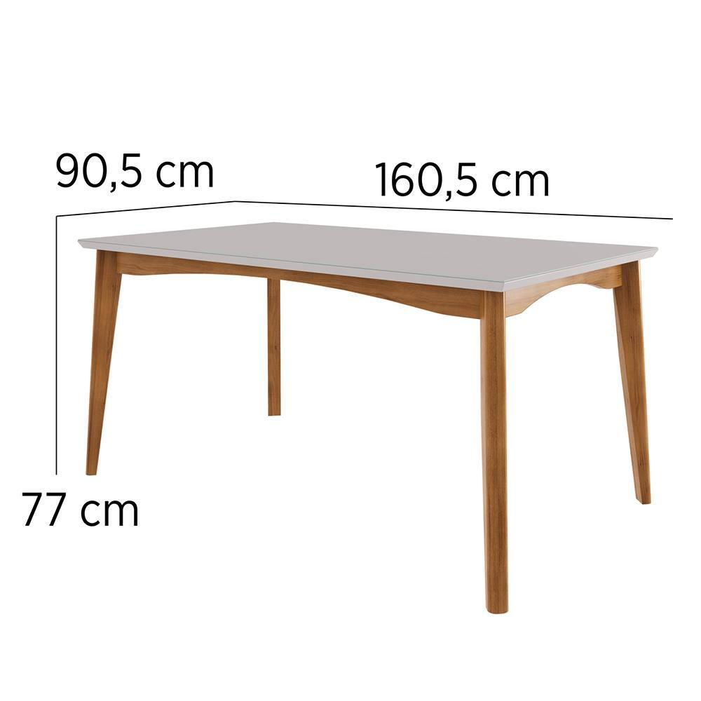 Mesa de Jantar Retangular Nesher Monalisa com 160 cm de Largura - 2