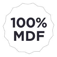 Painel de Ilha Nesher em MDF 15mm - 200cm de largura – Freijó - 10