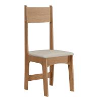 Conjunto de Mesa Sonetto Delta 110cm Tampo Mel Arredondado 4 Cadeiras Assento Revestido em Courino Design Moderno Seguro - 6