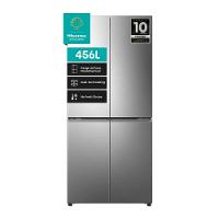 Geladeira 456L Hisense RQ5P470 Side By Side Multi Door Inverter Wi-Fi Metal Cooling Prateleiras de Vidro Inox - 2