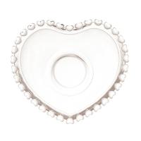 Xícara de Café com Pires Lyor Coração 80ml Cristal Design Romântico - 3