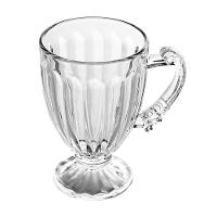 Xícara de Chá Lyor Pé Imperial 200ml Cristal Ecológico Design Clássico Elegante - 1