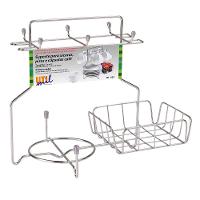 Suporte para Xícaras Pires Cápsulas Café Utimil Cromado com 6 Ganchos 25x19x29,5cm - 1