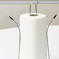 Porta Papel Toalha de Mesa Utimil Cromado Aço Brilhante Prático e Funcional - 3