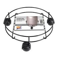 Porta Botijão de Gás Utimil Preto PR513 9x30x30cm Aço Epóxi com Rodízios Resistente e Prático - 2