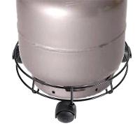 Porta Botijão de Gás Utimil Preto PR513 9x30x30cm Aço Epóxi com Rodízios Resistente e Prático - 3